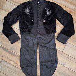 Renaissance Medieval Gothic Victorian Regency Bridgerton Ball Vampire Cosplay Tuxedo Tailcoat Size M