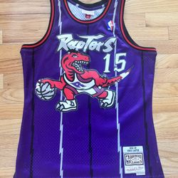 Vince Carter #15 Toronto Raptors Mitchell & Ness Stitched Jersey Men’s Size M  