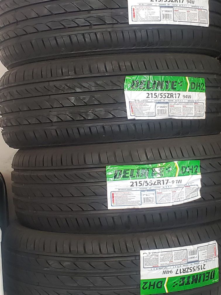 Set of 4 brand new tires 215/55/17