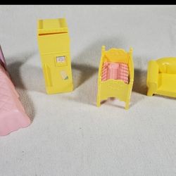 My Little Pony Accessories Lot Bed Fridge Couch Crib