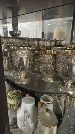 This item is a vintage silver-plated chalice or goblet manufactured by Corbell & Co.  