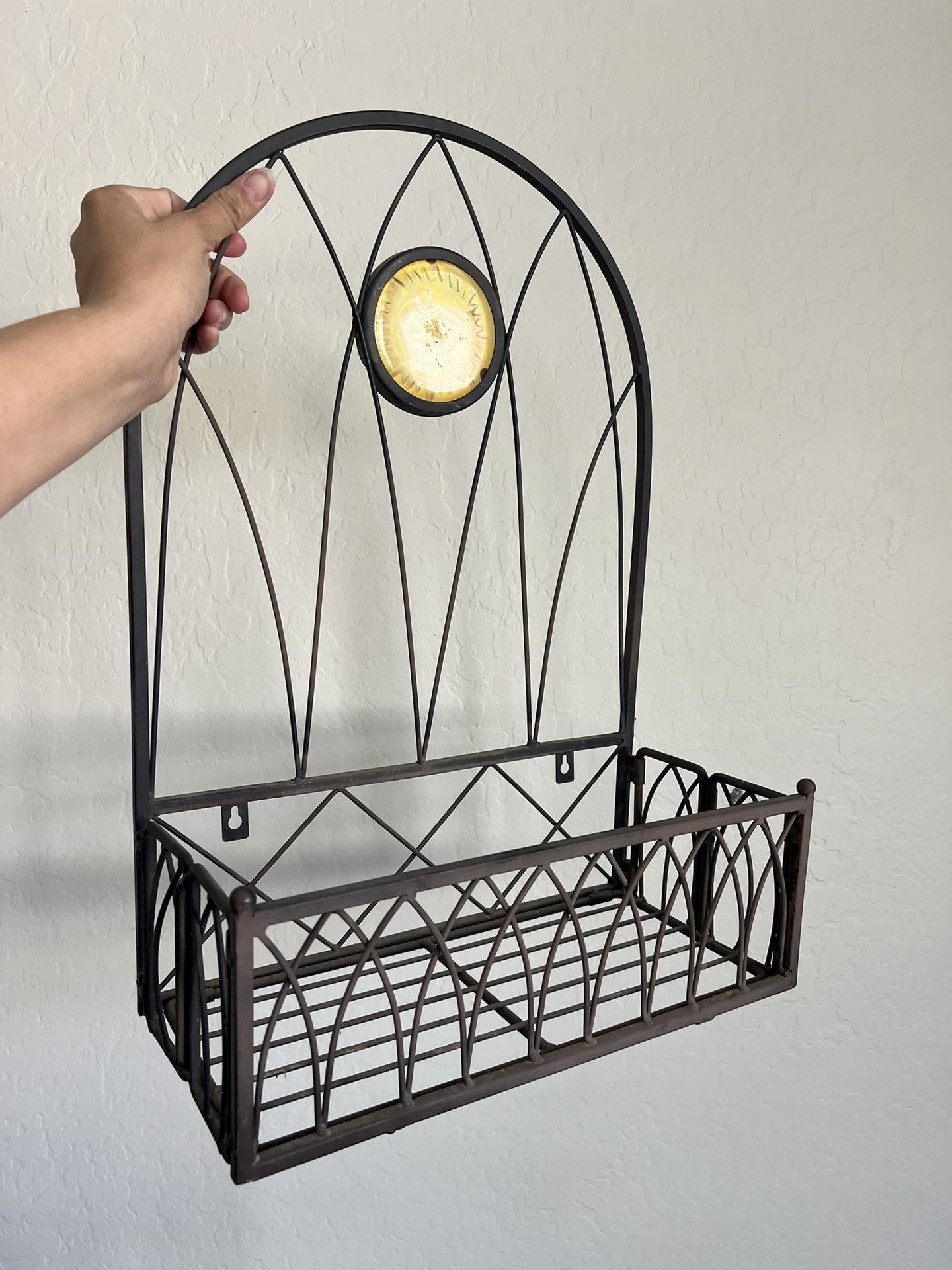 Large Hanging Metal Vintage Boho Sun Plant Flower Stand