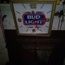 Clock Bud Light Clock With Light