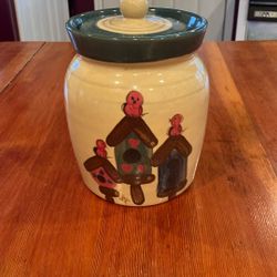 Hand painted Cookie Jar 