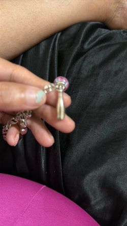 James Avery Silver charm champagne bottle
