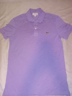 Lacoste purple polo shirt