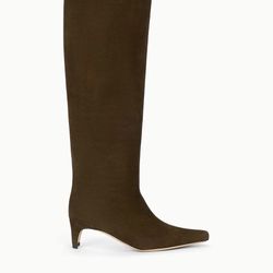 Staud Wally Boots – Suede / Truffle Brown – Size 37