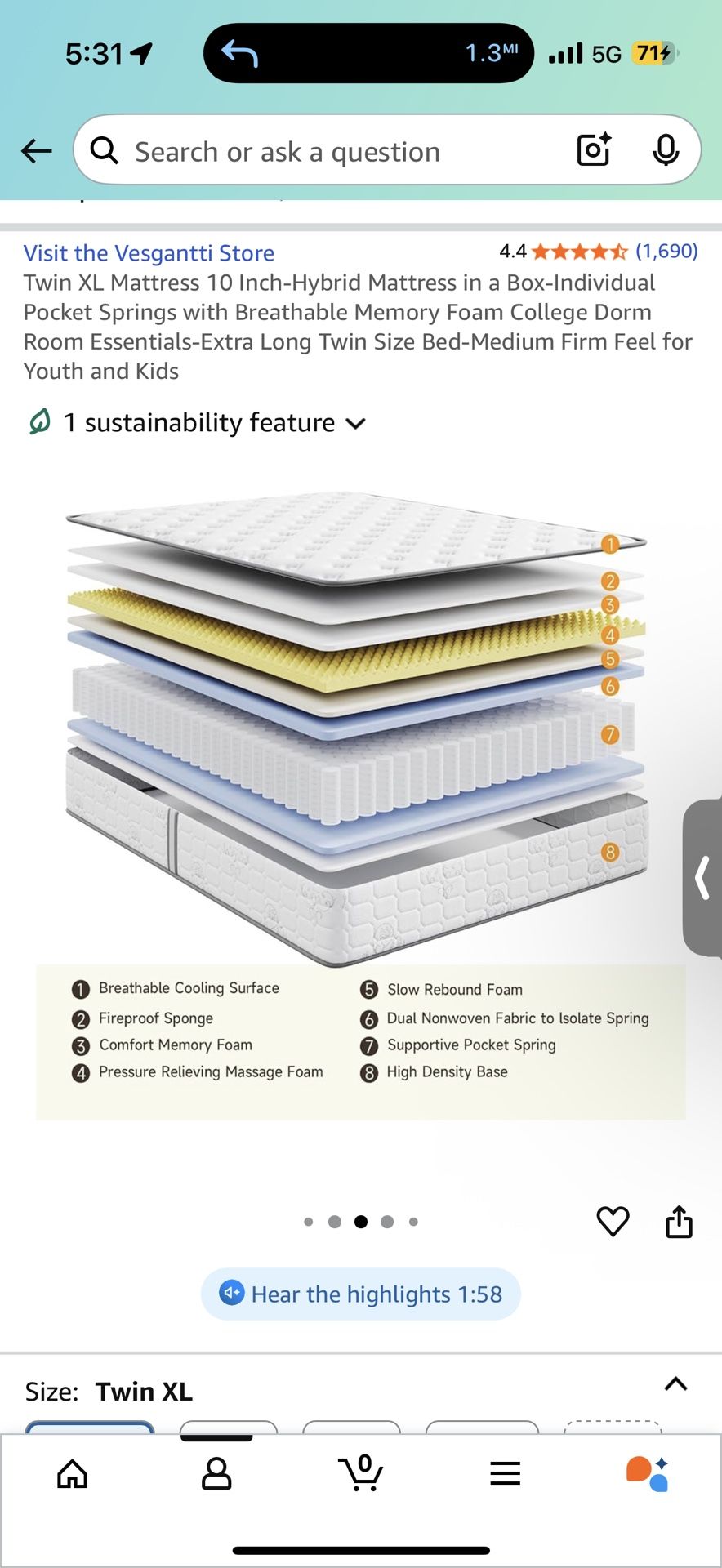 Twin XL Mattress