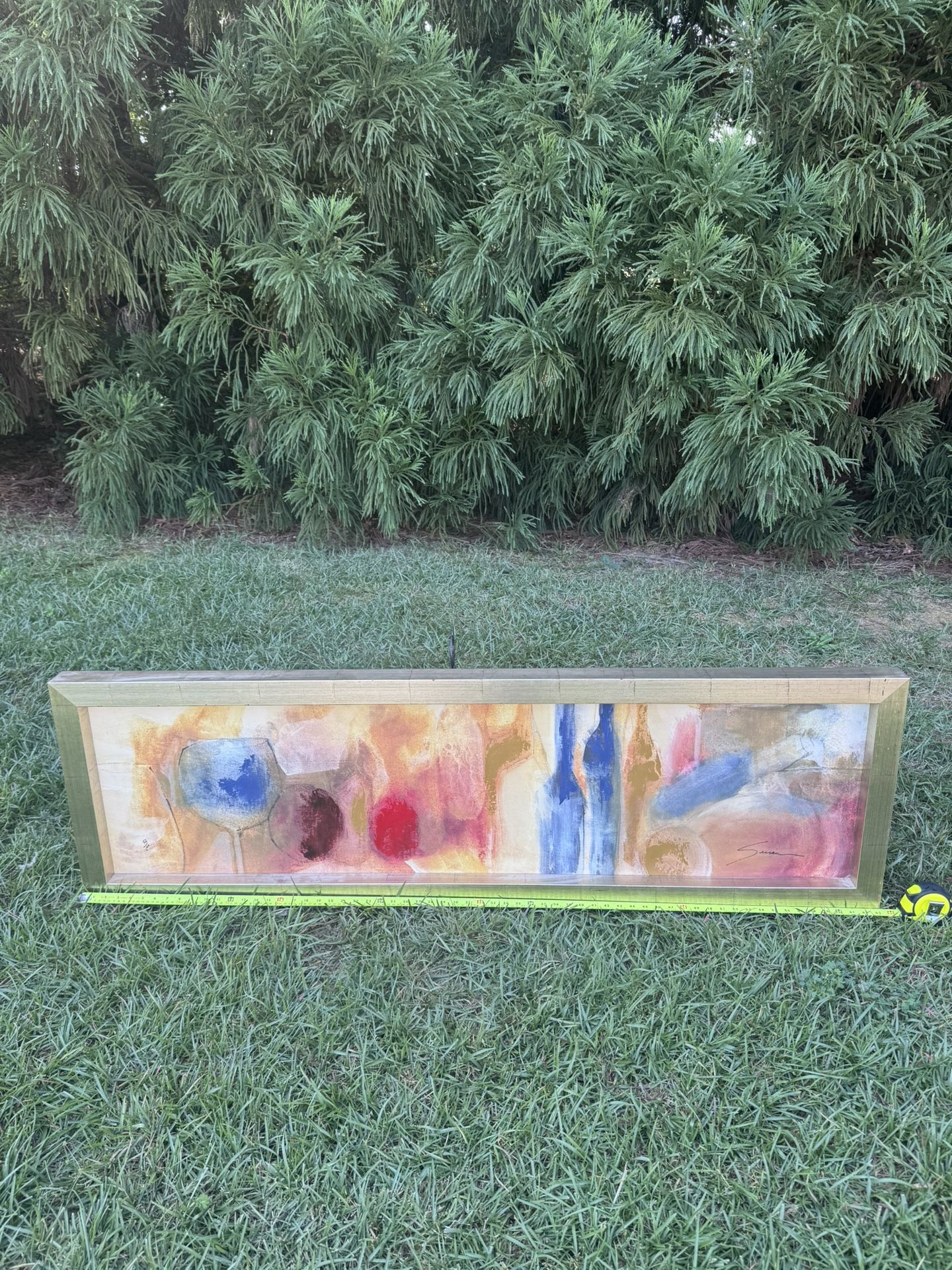 Wine Oil Painting On canvas Framed
