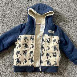 Toddler 4T warm Marvel Jacket