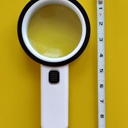Magnifying Glass with Light, 30X Handheld Large Magnifying Glass 12 LED