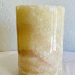 beautiful solid onyx cangle holder hurricane lamp