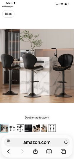 Black barstools