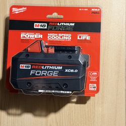 Milwaukee m18 battery red lithium forge xc8.0