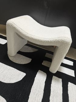 Boucle Ottoman Stool