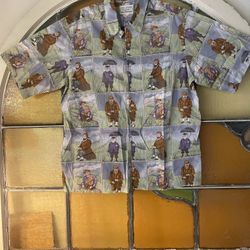 VINTAGE Reyn Spooner Shirt Adult XL Button Up Short Sleeve Scottish Golf Mens XL