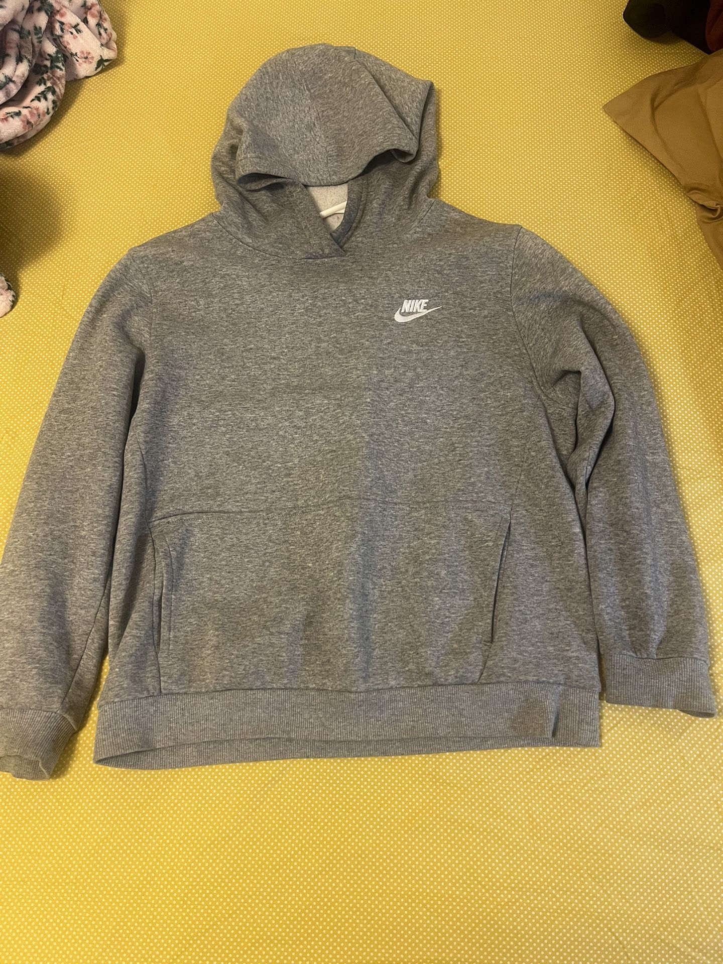 Gray Nike hoodie