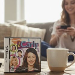 2009 iCarly Nintendo DS Game Complete With Manual & Inserts A Nickelodeon Show.  This image displays the video game "iCarly" for the Nintendo DS. This