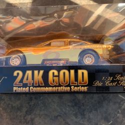 Nascar Commeroative 24k Gold 1/24 Die Caat Replica