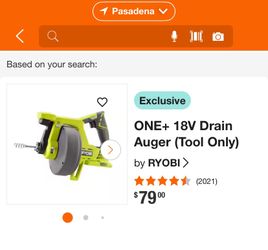 Ryobi 25’ Drain Auger