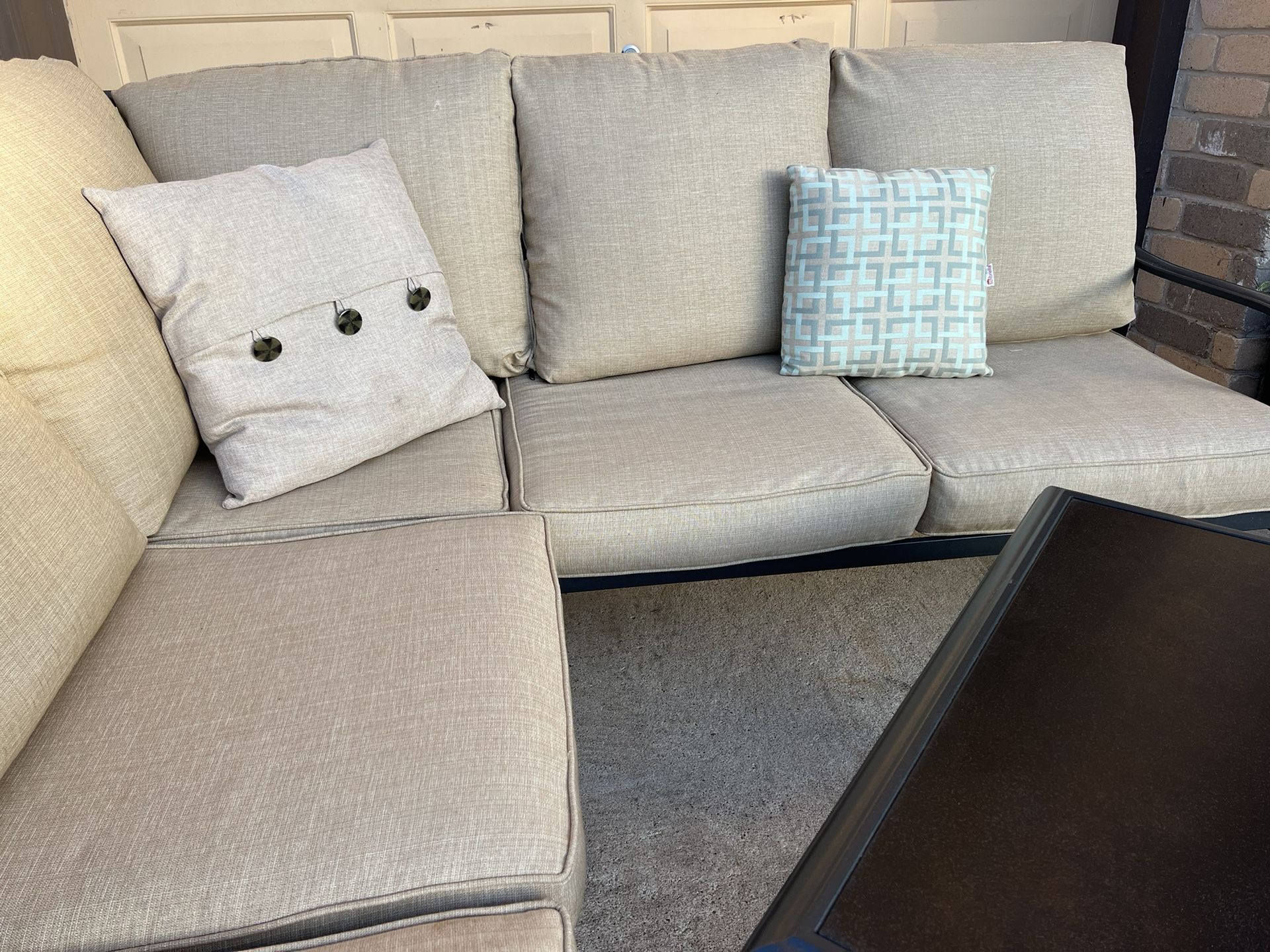 Hampton Bay Outdoor Sectional.