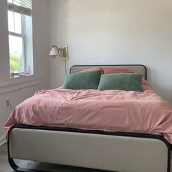 Brand New Tan And Black Metal Bed frame 