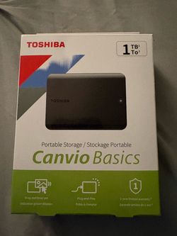 Toshiba Canvio Basics 1TB Portable Hard Drive