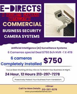 Security cameras installation