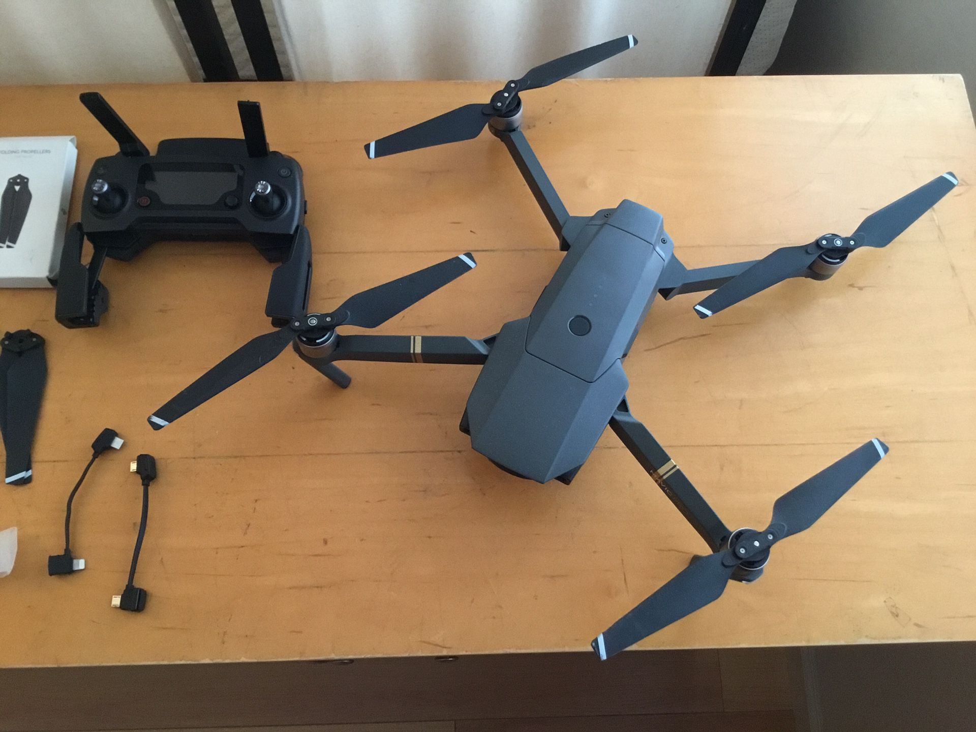 Mavic Pro Drone with Remote- comes with extra batteries and propellers $725 Firm
