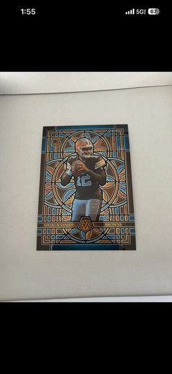 Sheduer Sanders Rookie Stained Glass Jumbo Card