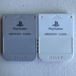 Sony PlayStation Memory Cards. PS1. $15 Each