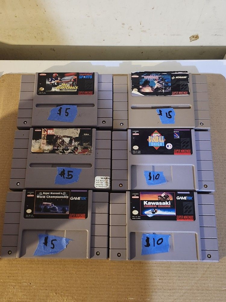 Super Nintendo Console Games