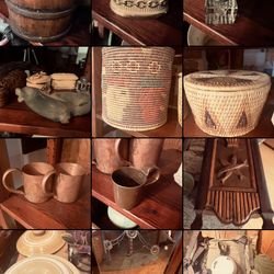 Antiques ~ Pottery ~ Copper ~ Mirrors ~ Sterling ~ Glass ~ Weaved Baskets