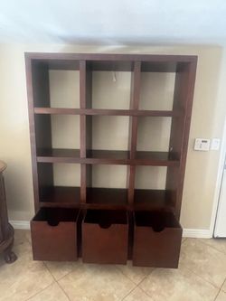 Book shelf or pictures shelf and storage