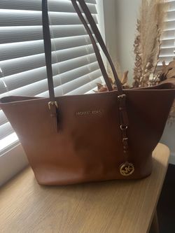 Michael Kors Brown Leather Tote Bag/Purse