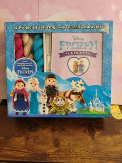 Disney Frozen Crochet Kit Elsa & Anna Character Patterns D
