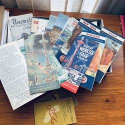 Old Vintage Maps From 60S And 70S