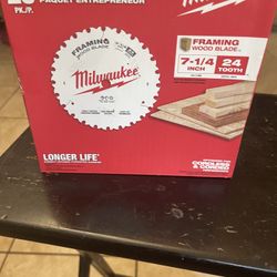 Milwaukee 48-40-1720 7-1/4" 24T Framing Circular Saw Blade Contractor Pack -25PK