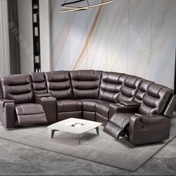 Reclining Sectional In Stock For Fast Delivery 