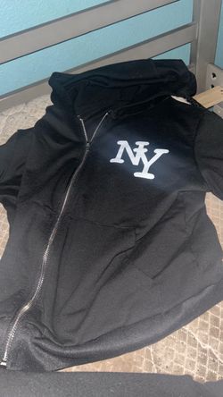 Black NY Zip-Up Hoodie
