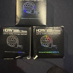HORN brand hollow steel tape measures.