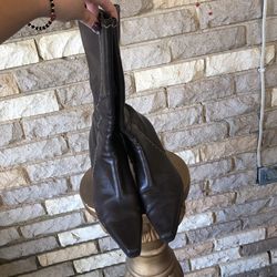 Brown Booties Size 7.5