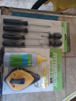 Screwdriver set - chalk line  set Blue chalk