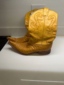 Cowboy boots ostrich leather size 12 1/2