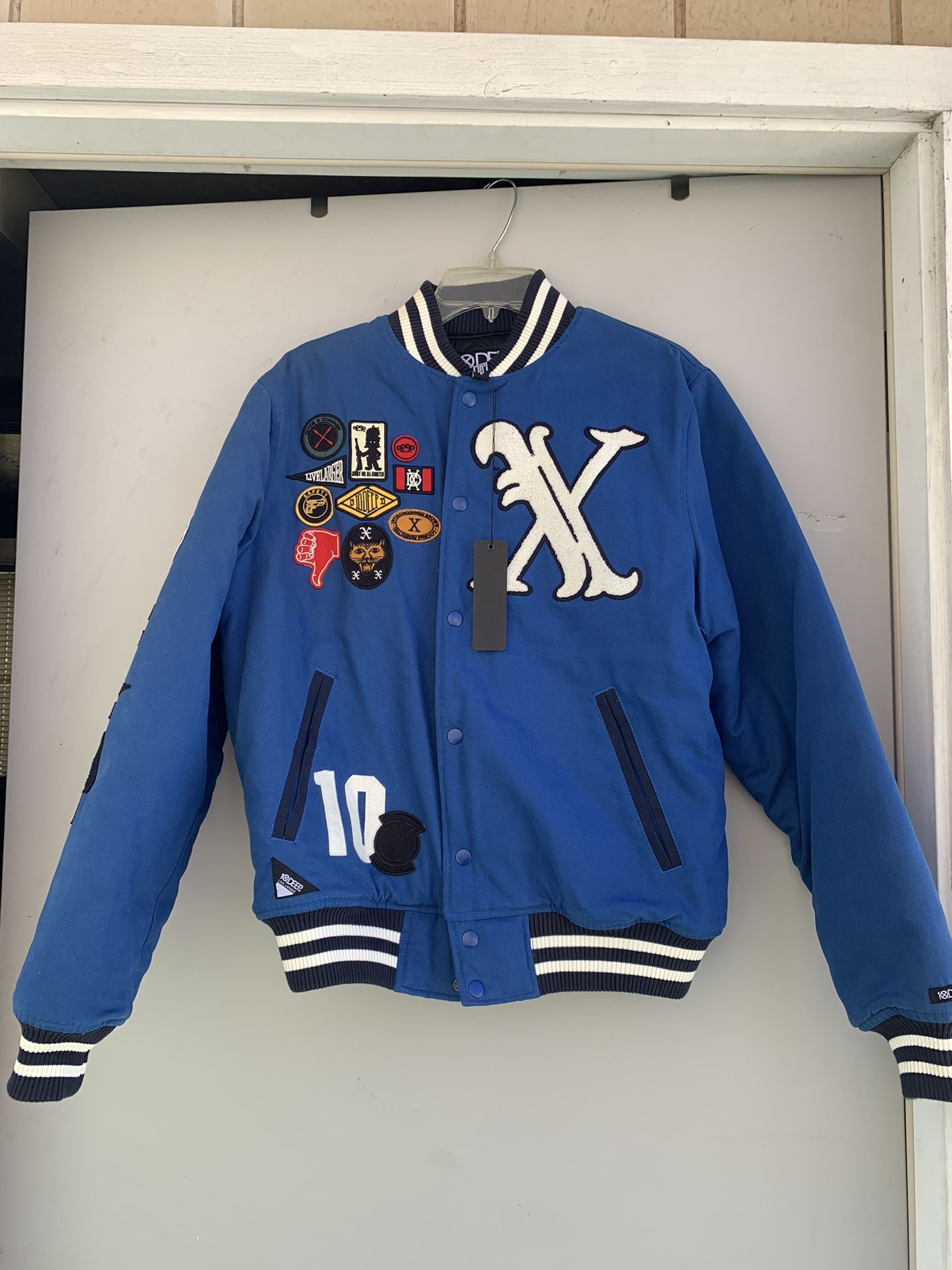 10 Deep Letterman jacket Sz M