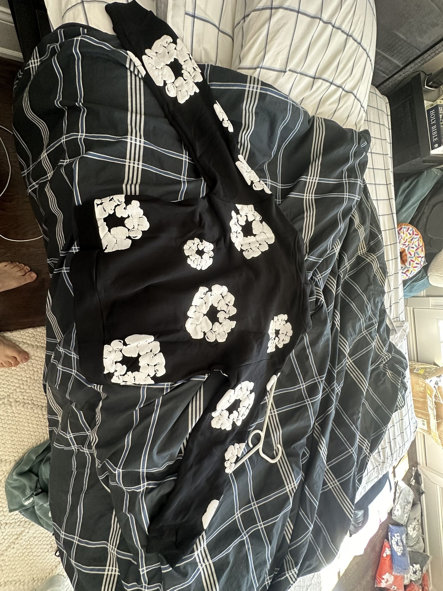 1:1 Rep Denim Tears Hoodie Black Size Small