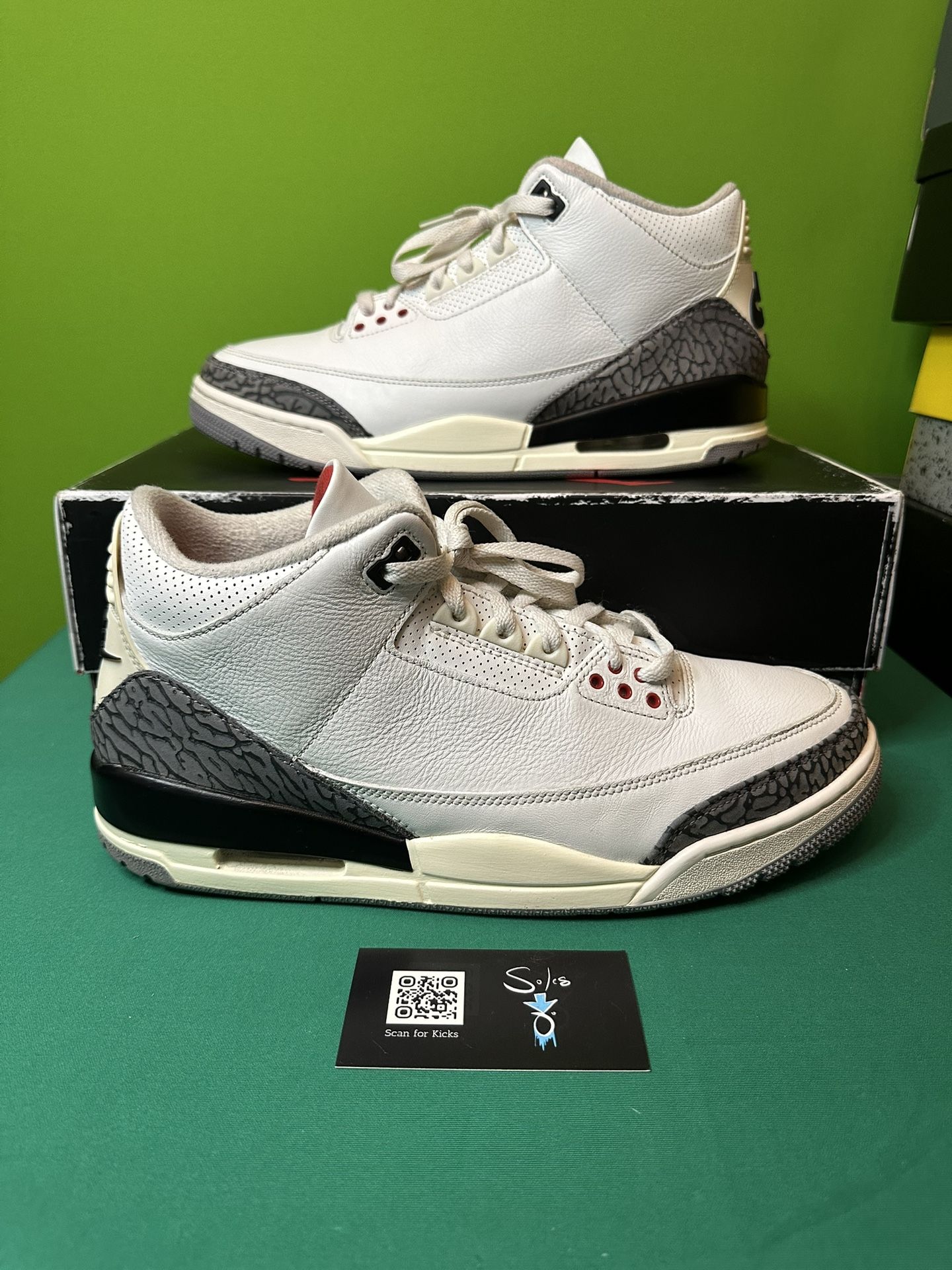Air Jordan 3 Retro “White Cement Reimagined” USED Size 11.5 OG ALL DN3707-100
