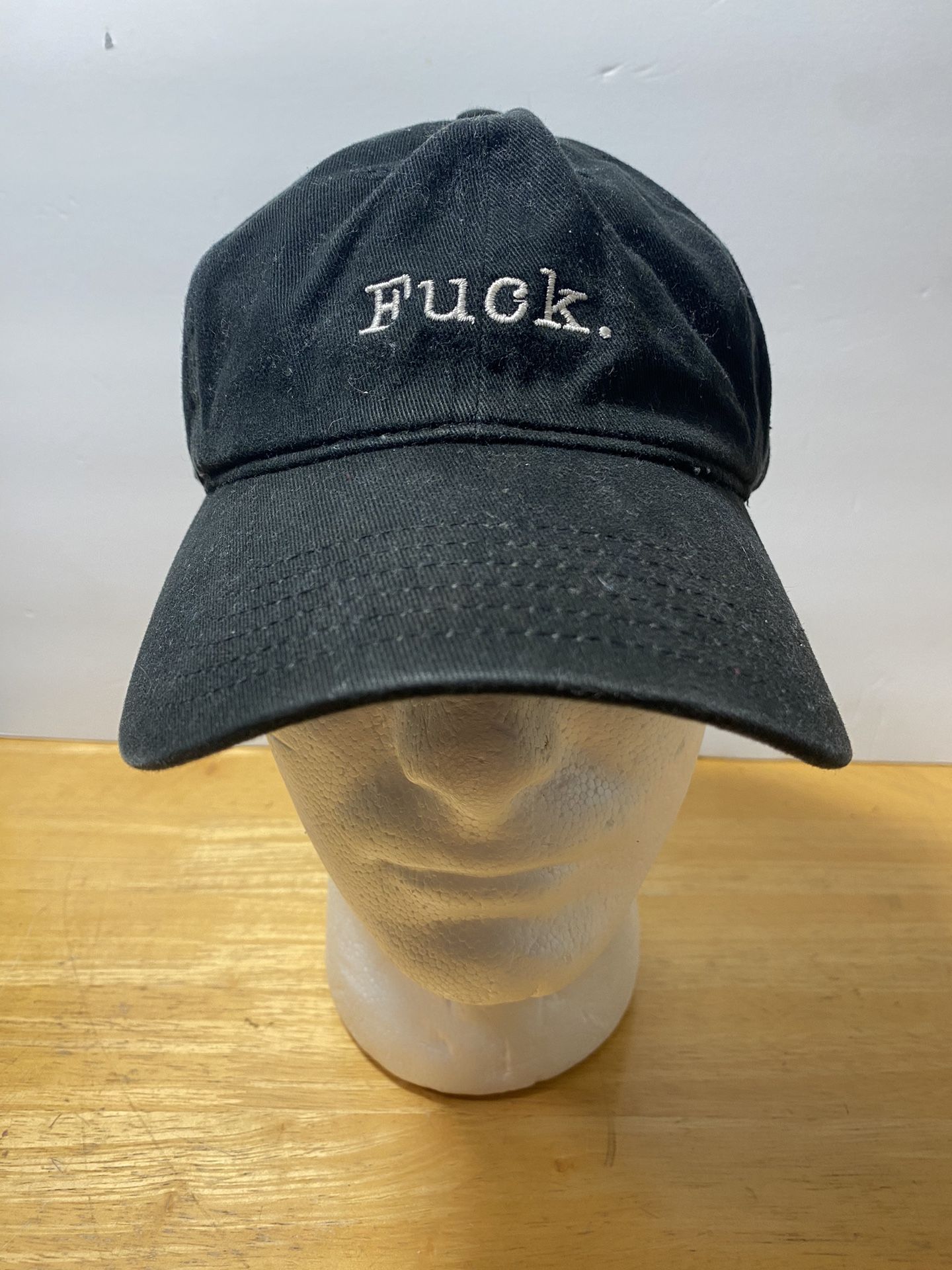 F*ck Baseball Cap Black Adjustable Political Statement Hat Fu*k FU