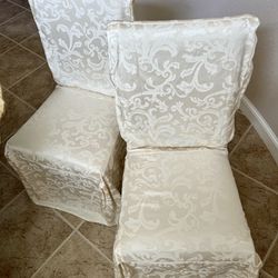 8 Dining Chair Covers Damask