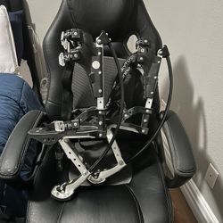 Kids Sky Runners – Black & Silver – Jumping Stilts (Used, Fun & Functional)